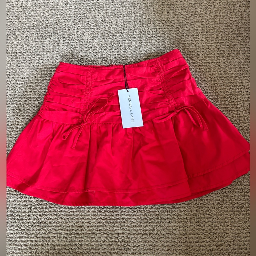 Red skirt